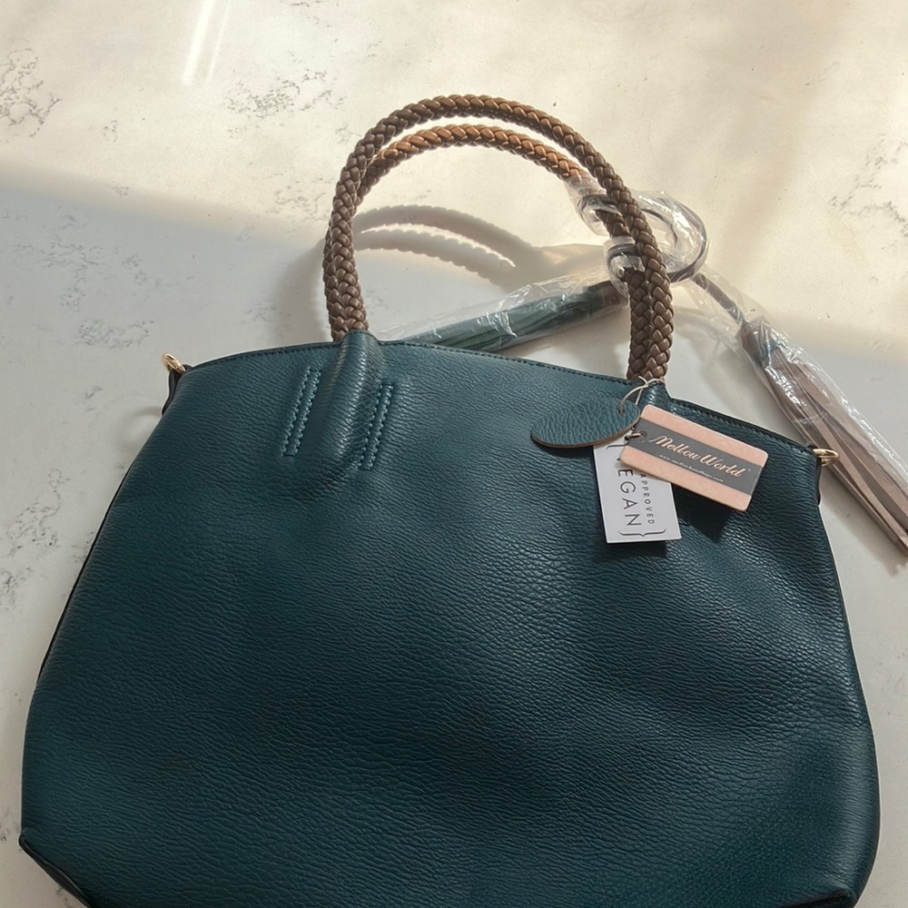 Mello World “Vegan Approved” Shoulder Bag New With Tags